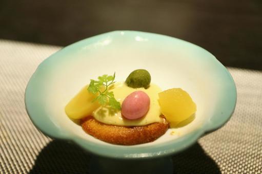 器 創作料理,精進料理,ごちそうの写真素材