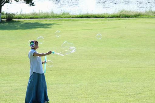 公園 公園,散歩,モデルさんの写真素材