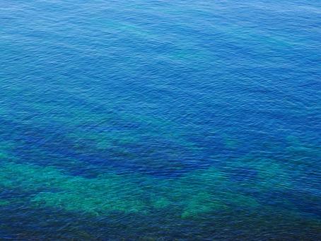 須佐ホルンフェルス　須佐湾の海 山口県,山口,萩市の写真素材