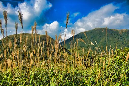 三瓶山の風景 しまね,登山,浸食の写真素材