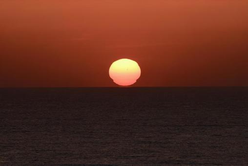 夕陽 夕陽の写真