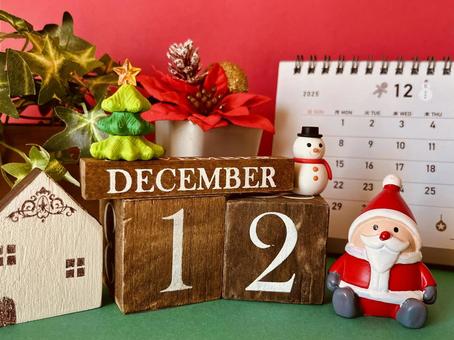 12月　DECEMBER 12月,december,クリスマスの写真素材