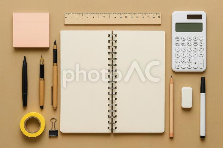 文房具とノート 文房具,ノート,鉛筆の写真素材
