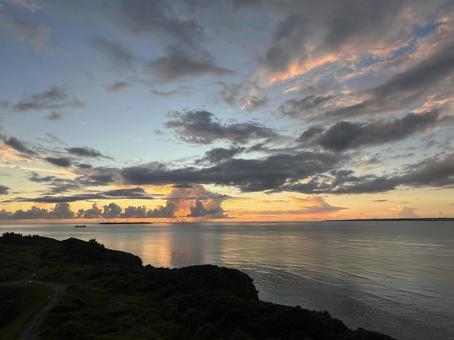 沖縄の夕暮れ8 沖縄の夕暮れ8 沖縄,夕陽,沖縄の夕暮れの写真素材