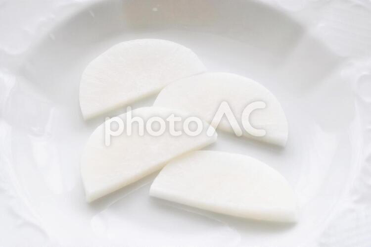 大根　半月切り 半月切り,大根,だいこんの写真素材