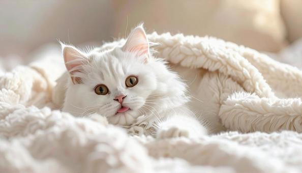 舌を出す猫 舌を出す猫の写真