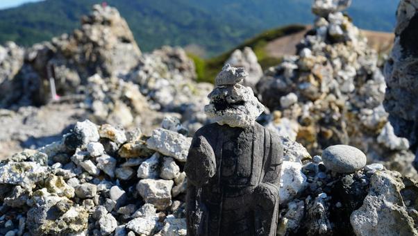 恐山と石積み 恐山と石積み 恐山,霊山,青森の写真素材