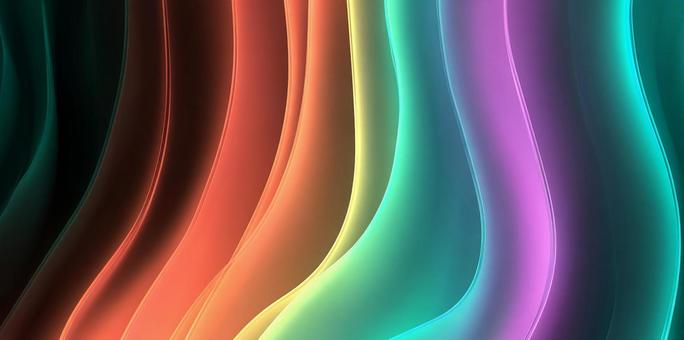 鮮やかな光が描くアートの写真