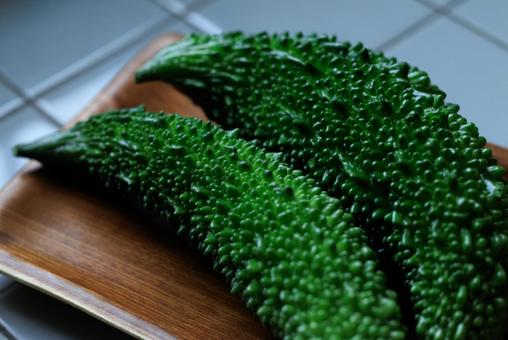ゴーヤ ゴーヤ ゴーヤ,野菜,実の写真素材