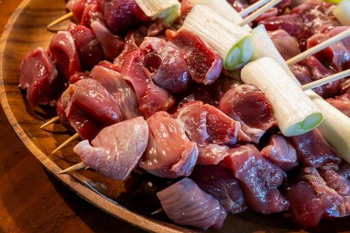 焼き鳥の焼く前の砂ずり 焼き鳥の焼く前の砂ずり 砂ずり,砂肝,焼き鳥の写真素材