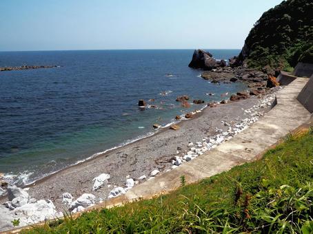 神島ニワの浜 ニワの浜,海女,神島の写真素材