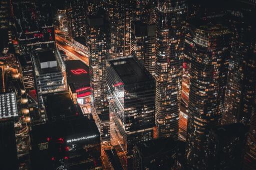 都市光の夜景 都市光の夜景 光,ビル,夜の写真素材