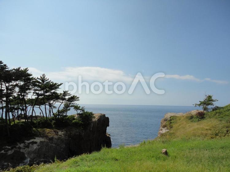 旅先の風景 風景,青空,海の写真素材