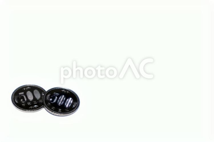 新旧５００円玉psd 新旧,比較,コインの写真素材