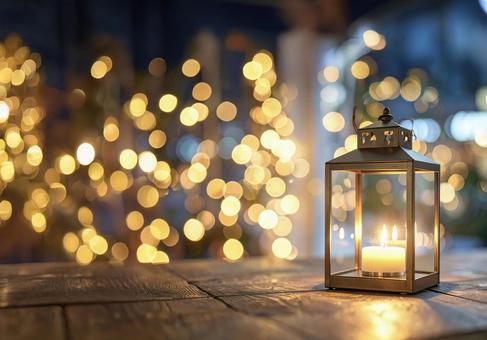 輝きを纏うランタンの写真
