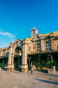 【台湾】新竹駅 台湾,新竹,街並みの写真素材