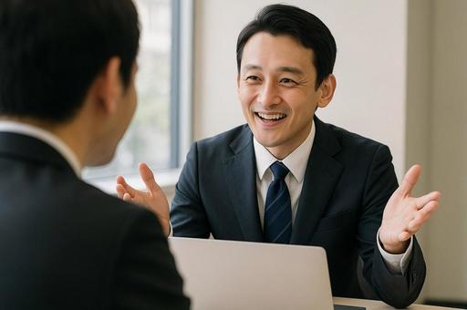 会社での面談/打ち合わせ 会社での面談/打ち合わせの写真