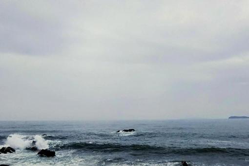 冬の海の写真