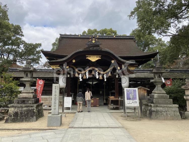 京都・藤森神社(本殿) 藤森神社,武運の神社,勝負事の神社の写真素材