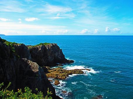 和歌山県-三段壁 和歌山県-三段壁 三段壁,国指定名勝,断崖の写真素材