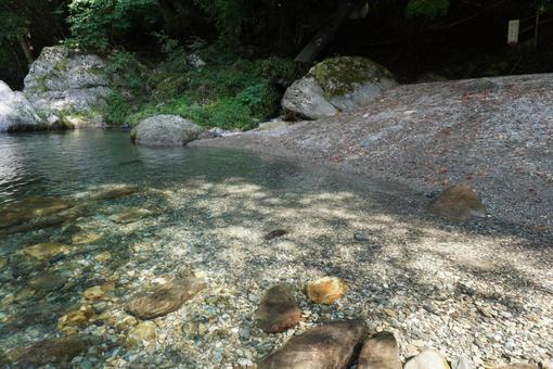 天川村みたらい渓谷の川 天川村みたらい渓谷の川の写真