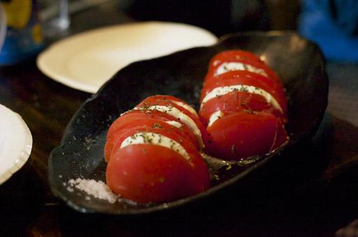 Caprese of tomato, tomato, caprese, cheese, JPG