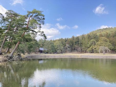 毛越寺庭園 毛越寺,特別史跡,特別名勝の写真素材