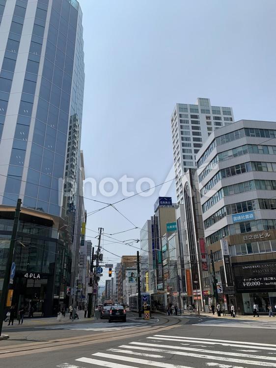 2025年5月下旬の札幌南1条西4丁目 札幌,地方都市,北国の写真素材
