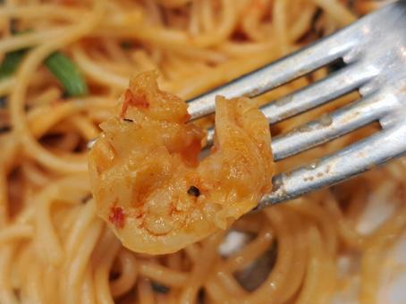 エビパスタ パスタ,イタリアン,エビの写真素材
