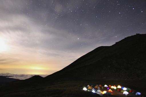 山の夜 山の夜の写真