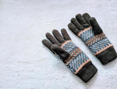 俺のお出かけ手袋 手袋,冬,あったかいの写真素材