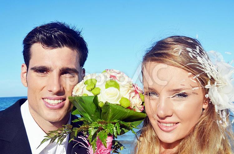 外国人ウェディング２６１ 結婚,花嫁,花婿の写真素材