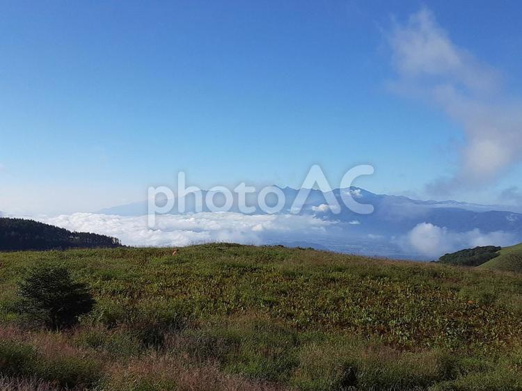 秋・長野県ビーナスラインから見た絶景 ビーナスライン,蓼科,長野の写真素材