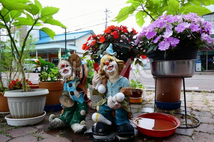 「街角」 北海道,夏,散歩の写真素材