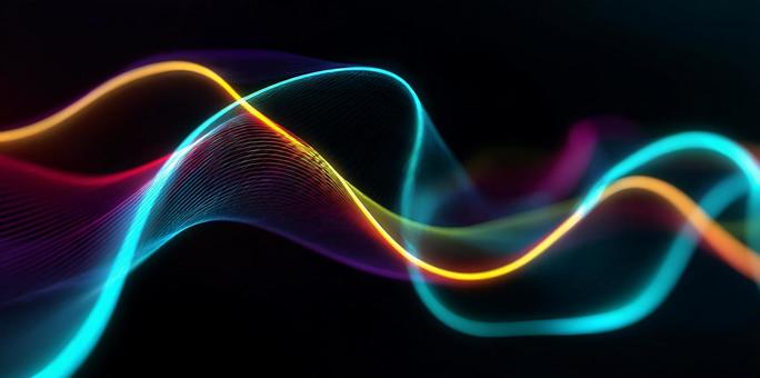 美しい光のラインのグラデーション 美しい光のラインのグラデーションの写真