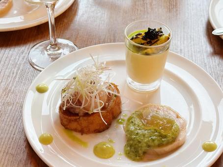 前菜3種 前菜3種 前菜,アンティパスト,イタリアンの写真素材