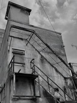 古い建物 空,風景,年代物の写真素材