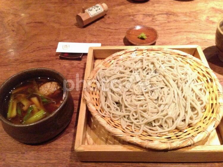 高級鴨南蛮 そば,つけ麺,ソバの写真素材