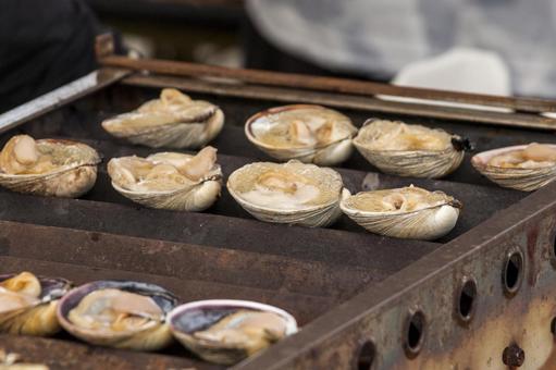 焼き大あさり6（田原市） 大あさり,貝,食材の写真素材