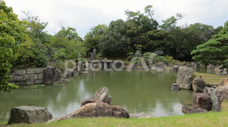 二条城　二の丸庭園 二条城,輪郭式,天下普請の写真素材