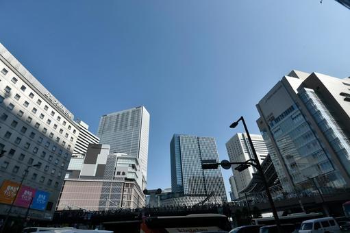 梅田のビル群 梅田のビル群の写真