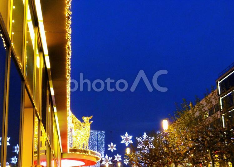フランクフルトの風景　クリスマス フランクフルト,ツァイル通り,クリスマスの写真素材