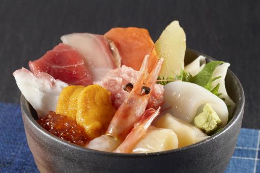 海鮮丼 海鮮丼 海鮮丼,11種盛り,海産物の写真素材