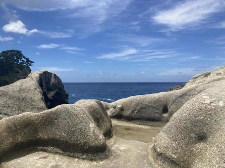 堂ヶ島の海辺 堂ヶ島の海辺 風景,自然,岩の写真素材