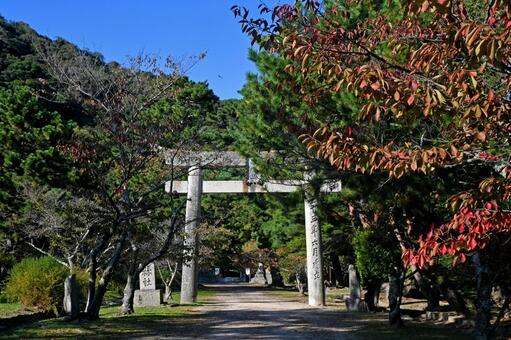 山口・萩市 志都岐山神社 鳥居 志都岐山神社,山口,萩市の写真素材