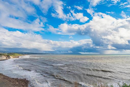 北海道 滝瀬海岸 シラフラの風景 北海道 滝瀬海岸 シラフラの風景 北海道,滝瀬海岸,滝瀬の写真素材