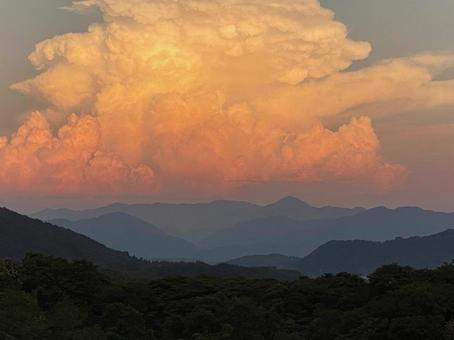 Photo, sunset, mountain, sky, 