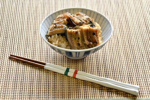 うなぎご飯 ご飯,食べ物,食事の写真素材