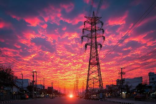 コピースペースのある街路 コピースペースのある街路の写真