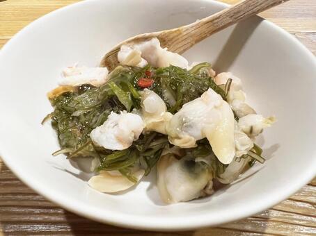 瓶から出した瓶ドンの海鮮、ご当地料理。 瓶ドン,海鮮,あわびの写真素材